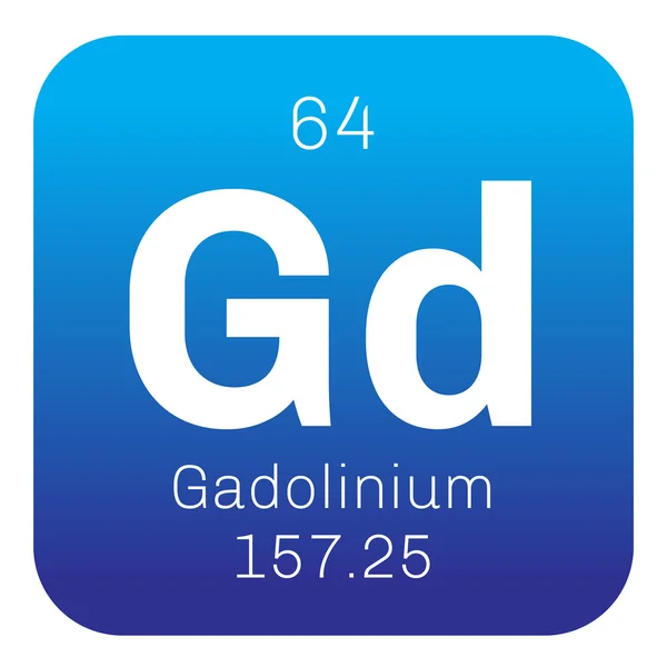 Pierwiastek chemiczny gadolin — Wektor stockowy