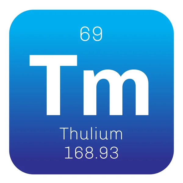 Thulium scheikundig element — Stockvector