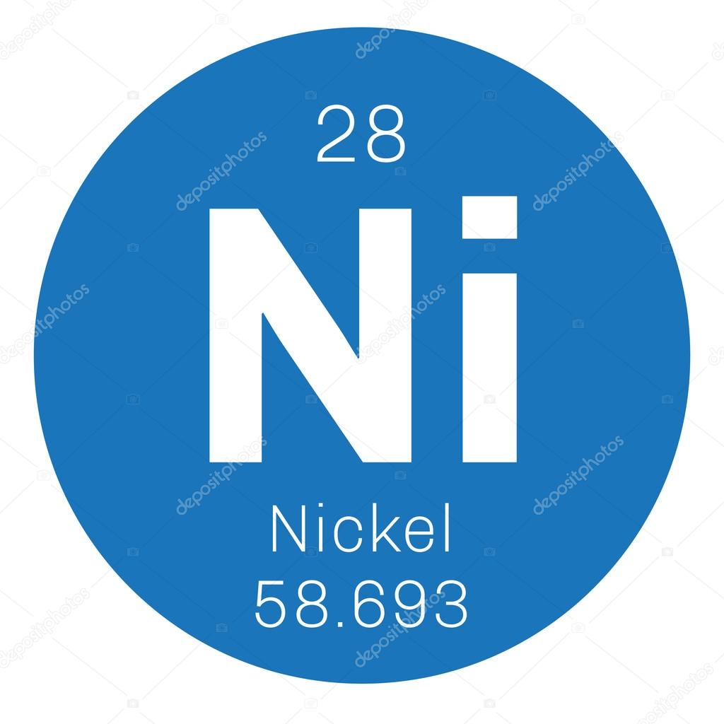 Nickel chemical element. Stock Vector by ©lkeskinen0 124555794, image size:1024x1024