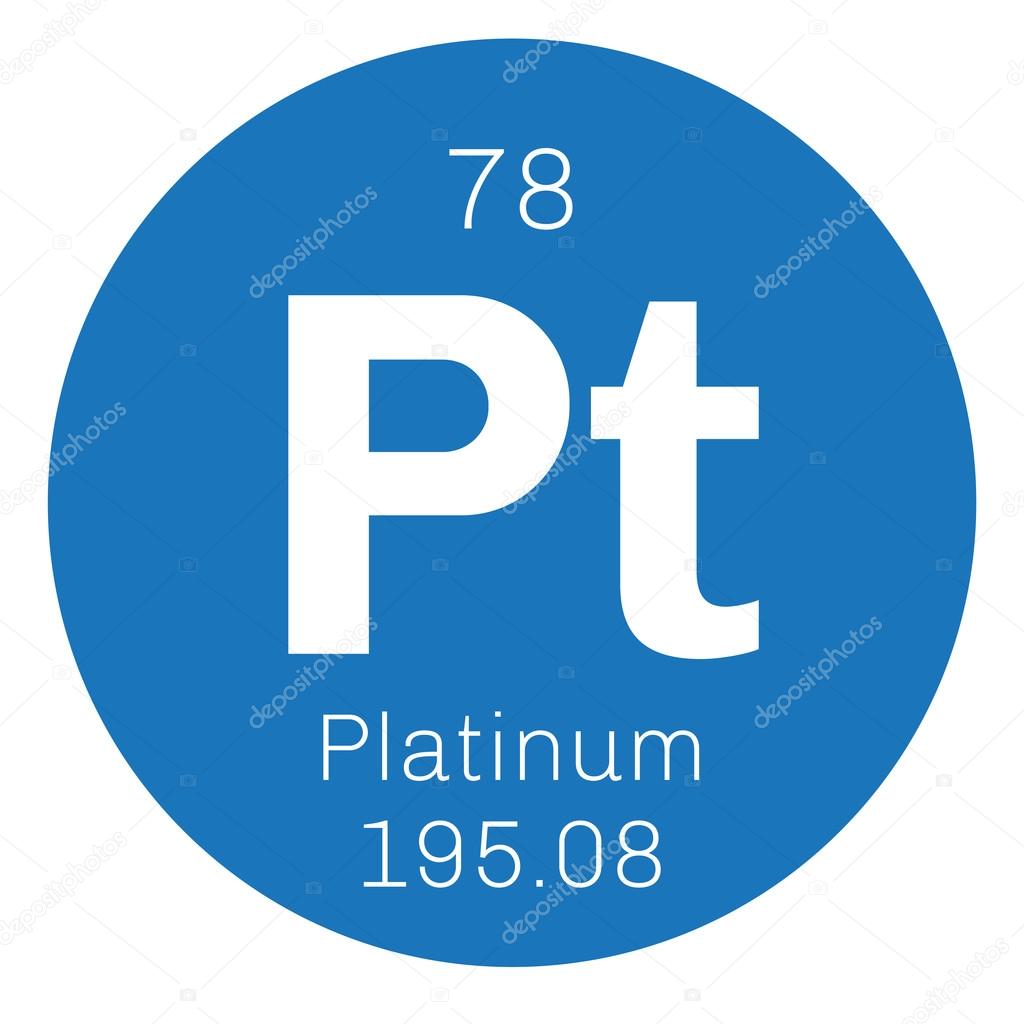 Platinum chemical element.