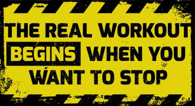 Gerçek egzersiz işareti başlar