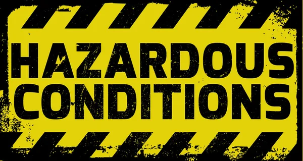 tehlikeli koşullar işaret