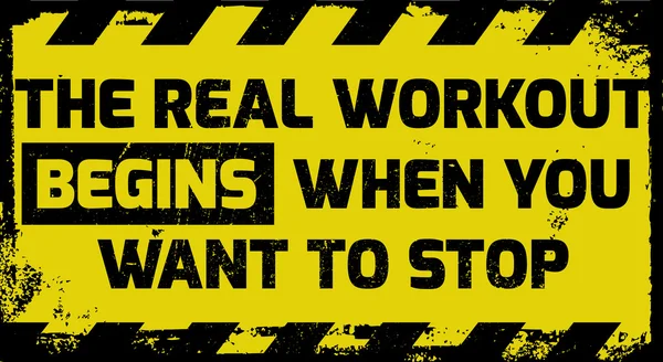 Gerçek egzersiz işareti başlar