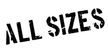 Tüm boyutları lastik damgası beyaz