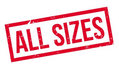 Tüm boyutları lastik damgası beyaz