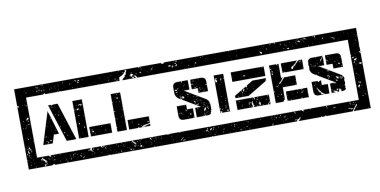 Tüm boyutları lastik damgası beyaz