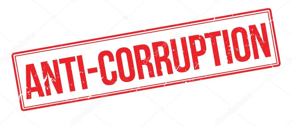 Anti-Corruption rubber stamp