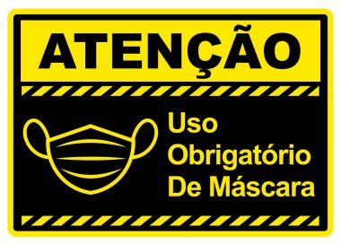 Portekizcede yüz maskesi takmak gereklidir.