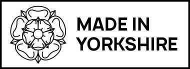 Yorkshire amblemli siyah tabeladan yapılmış.