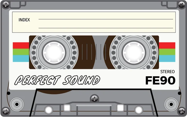 stock vector Vintage cassette tape