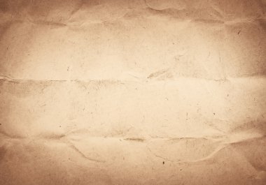 Yaşlı buruşuk, kahverengi kağıt doku geri dönüştürülmüş.