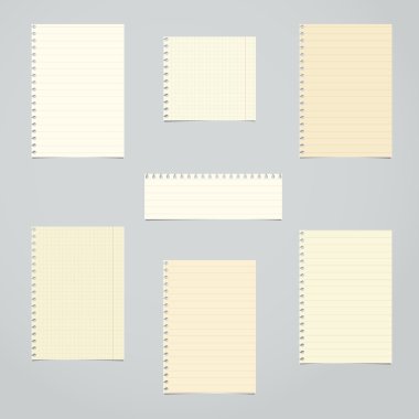 Brown, karar verdi ve matematik defter kağıt sayfalarının boş