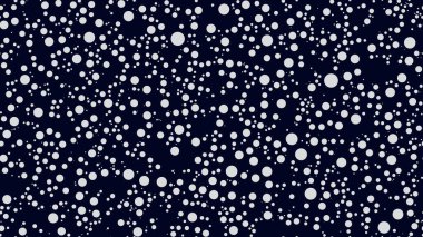 Kusursuz desen, koyu mavi gökyüzünde yuvarlak yıldızlı arka plan. Vektör illüstrasyonu