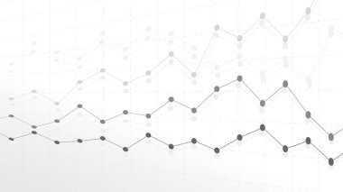 Çizgili diyagram pazarı, grafikler, grafikler. Mali ve ekonomik düşüş ve yükselme. Vektör illüstrasyonu