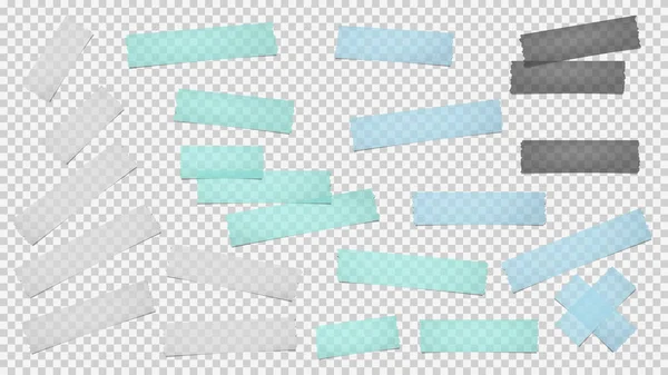 Set Natural Washi Tapes Ribbons Vector: vector de stock (libre de