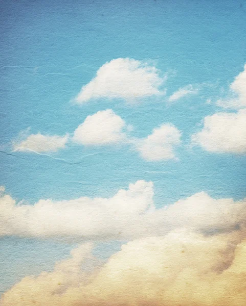 Nuages vintage et fond de ciel . — Photo