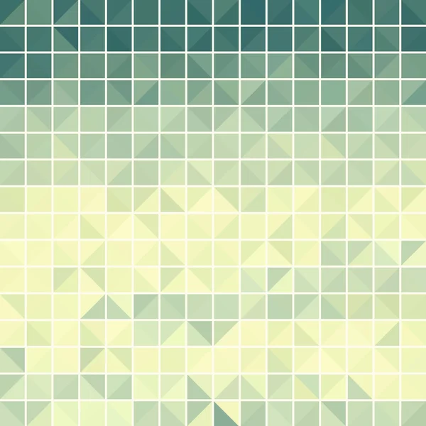 녹색 질감, triangels 및 사각형 모양 패턴. — 스톡 벡터