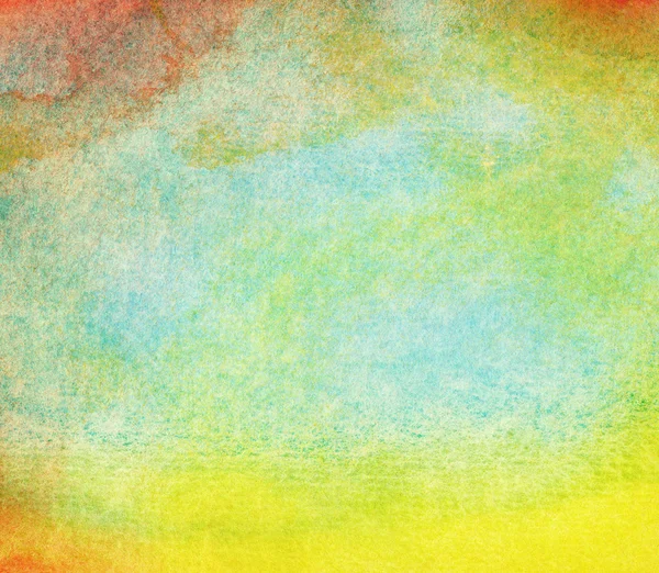 Abstract watercolor sun, colorful summer background. — Stock Photo, Image