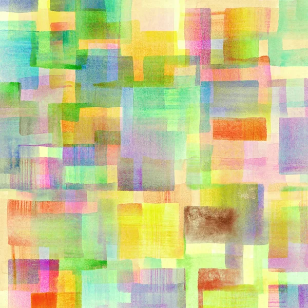 Colorido acuarela diseñado arte, fondo de mosaico —  Fotos de Stock