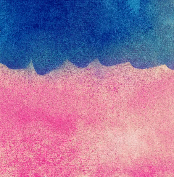 Fondo de acuarela colorido abstracto, onda azul — Foto de Stock