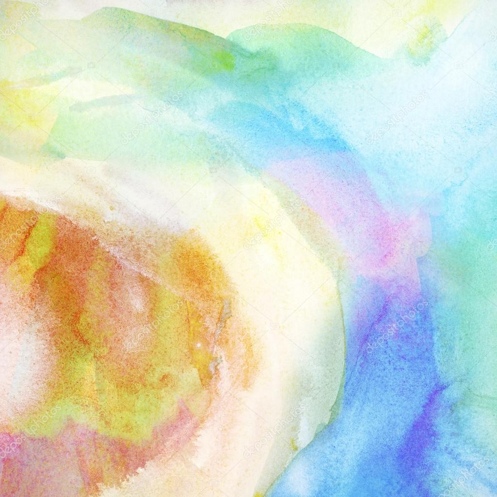 Painted colorful watercolor background.