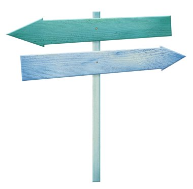 Renkli ahşap asdfhlsq işareti