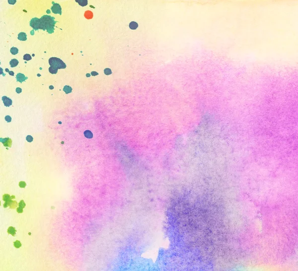 Light colorful watercolor stains. — Stock Photo, Image