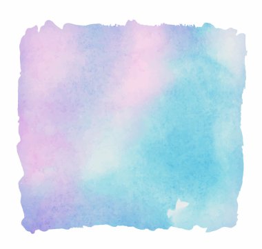 Açık renkli sulu boya renkli. Boyalı dikdörtgen