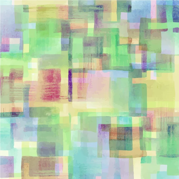 다채로운 추상 수채화 기하학적 배경 패턴. — 스톡 벡터