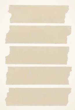 Yatay ve farklı boyut yapışkan tür, yapışkan parçalar kümesi