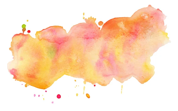 Farbenfroher Aquarell-Fleck. — Stockvektor