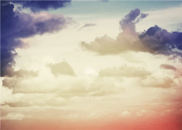 多彩抽象云和天空. — 图库矢量图片