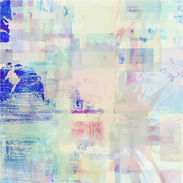 Patroon van kleurrijke abstracte aquarel geometrische vormen. Vector achtergrond. — Stockvector