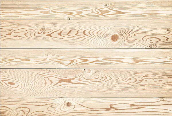 Light wooden texture with horizontal planks. Vector floor surface — Stock Vector