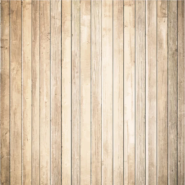 Light wooden texture with vertical planks. Vector floor surface — Stock Vector