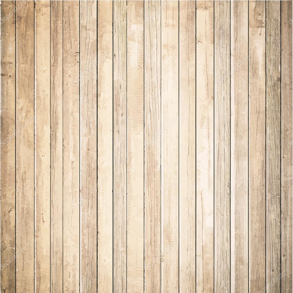 Light wooden texture with vertical planks. Vector floor surface Stock