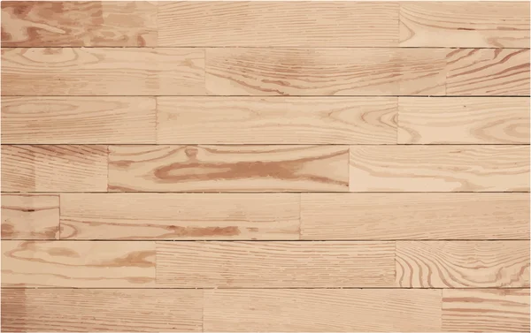 Коричневый паркетный пол, деревянная текстура с горизонтальными досками . — стоковый вектор