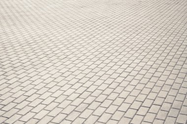 Kahverengi tuğla sokak yol taş. Işık kaldırım, kaldırım doku