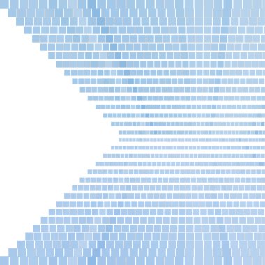 Mavi kare desen. Piksel mozaik arka plan kopya alanı ile