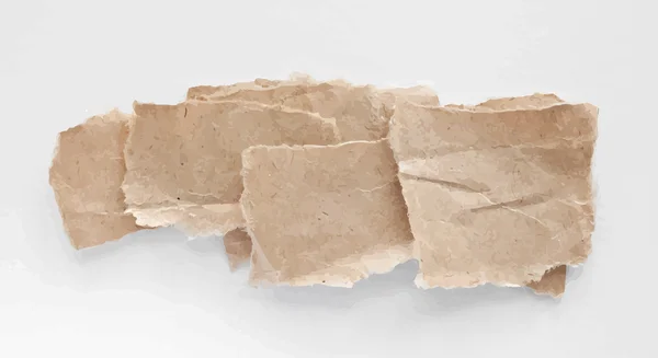 Порванная векторная бумага на белом фоне — стоковый вектор