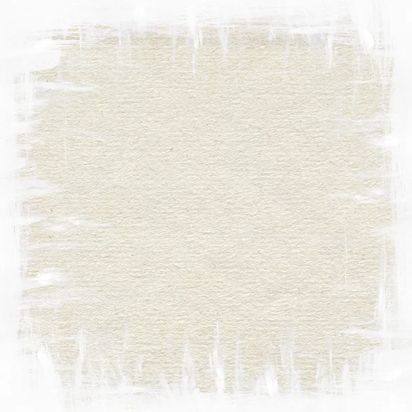 White brush strokes painting on brown recycled paper — Stock Photo, Image