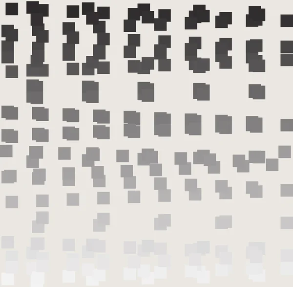 Patrón cuadrado gris negro. Pixel mosaico puntos fondo — Archivo Imágenes Vectoriales