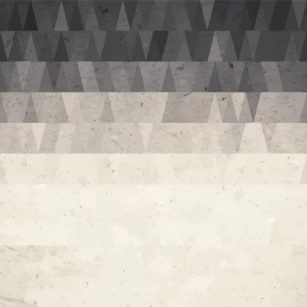 从 grunge 纸张纹理的水彩三角形抽象几何背景 — 图库矢量图片