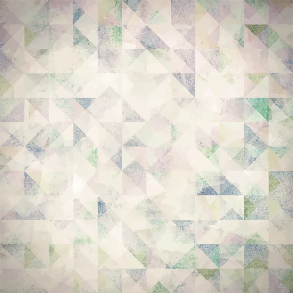 Fondo geométrico abstracto pintado del triángulo de acuarela en la textura del papel grunge — Archivo Imágenes Vectoriales