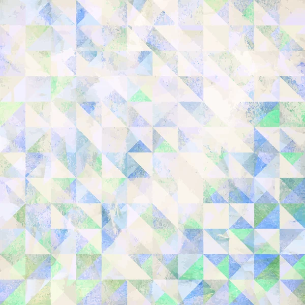 Fondo geométrico abstracto pintado del triángulo de acuarela en la textura del papel grunge — Vector de stock