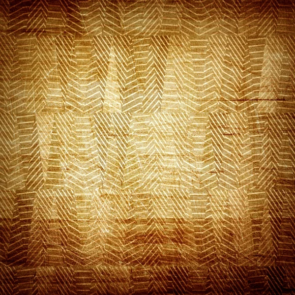 Brown wooden pattern and texture from geometric shapes, floor, wall, ceiling — Stock Photo, Image