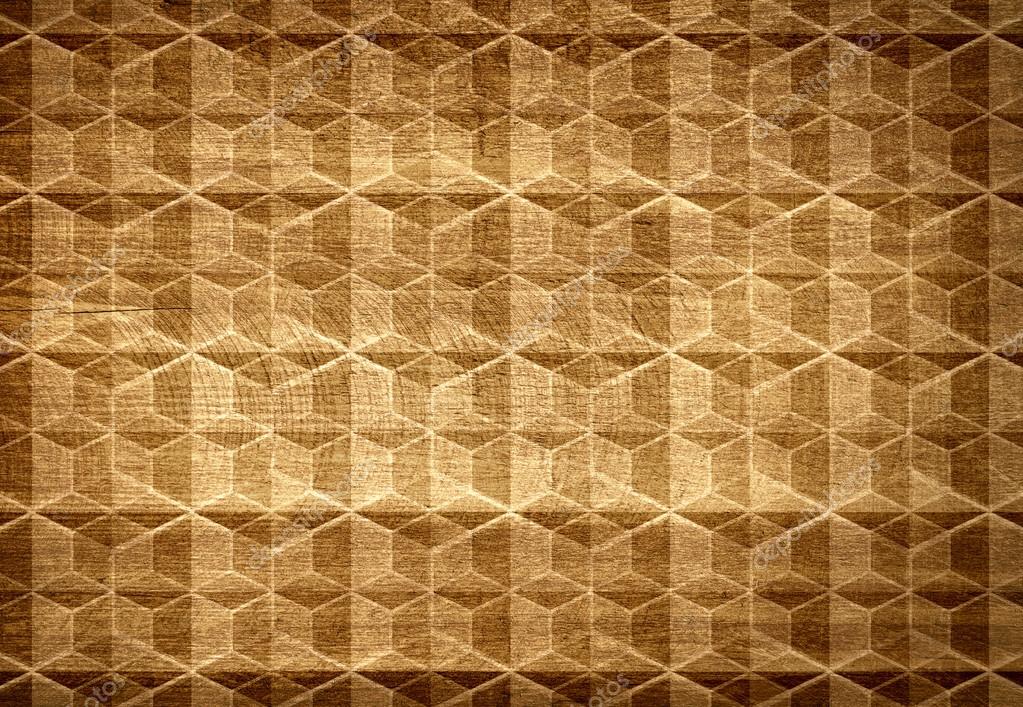 Brown Wooden Pattern And Texture From Geometric Shapes