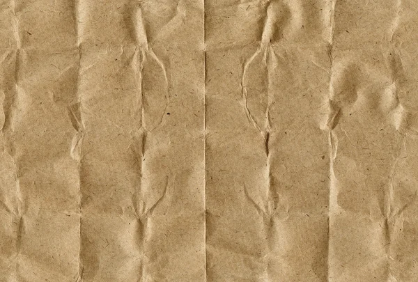 Old crumpled, recycled brown paper texture. — Stock Photo, Image