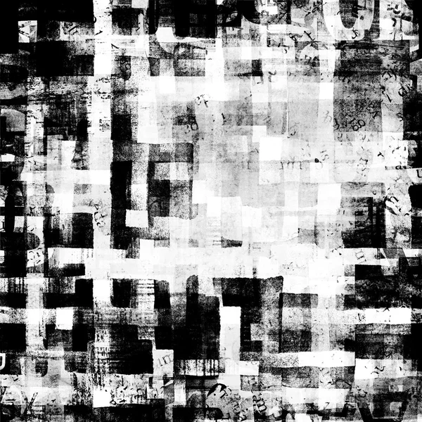 Pattern of grunge black and white geometric watercolor background — Stock Photo, Image