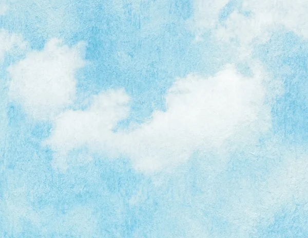 Mavi gökyüzü, bulutlar ve güneş ışığı. Yaz, bahar zaman arka plan — Stok fotoğraf